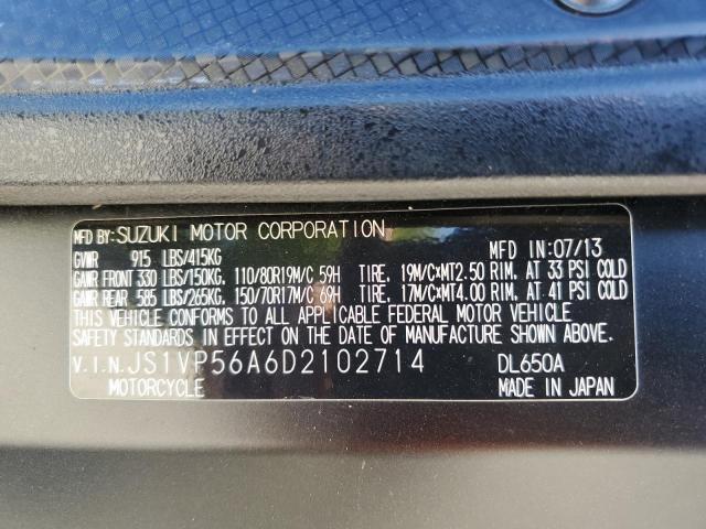 2013 SUZUKI DL650 A JS1VP56A6D2102714