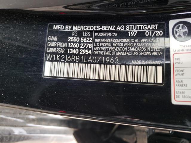 2020 MERCEDES-BENZ CLS AMG 53 W1K2J6BB1LA071963