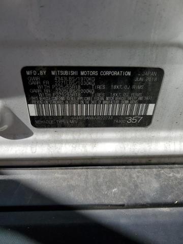 2018 MITSUBISHI OUTLANDER - JA4AP3AW9JU022233
