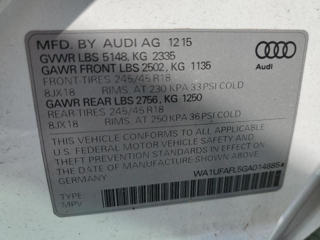 VIN WA1UFAFL5GA014885 2016 Audi A4, Premium Plus no.10