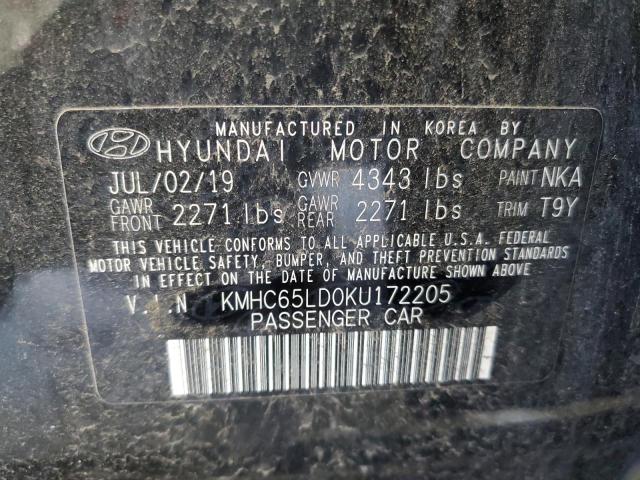 2019 HYUNDAI IONIQ KMHC65LD0KU172205