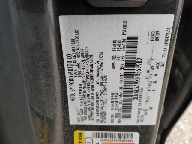 2017 LINCOLN MKZ PREMIE 3LN6L5A9XHR659982