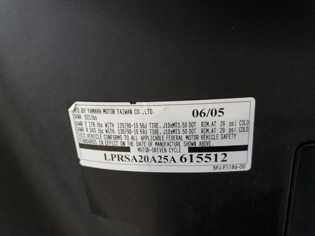 2005 YAMAHA YW50 AP ZU LPRSA20A25A615512