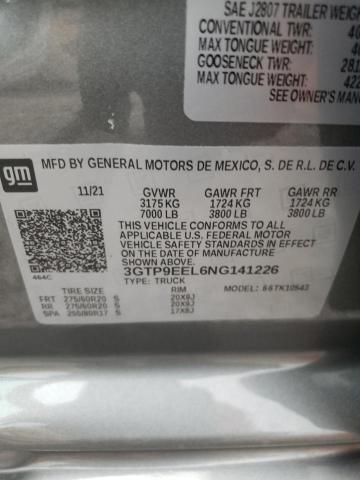 2022 GMC SIERRA LIM 3GTP9EEL6NG141226