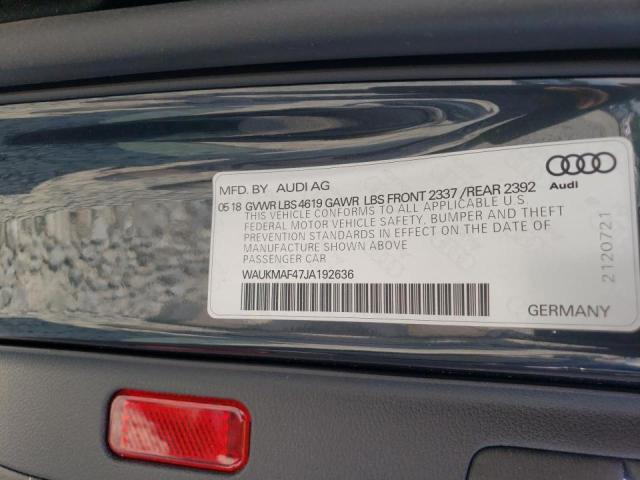 2018 AUDI A4 PREMIUM - WAUKMAF47JA192636