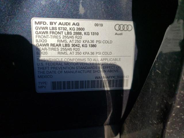 2020 AUDI SQ5 PREMIU WA1B4AFYXL2023143