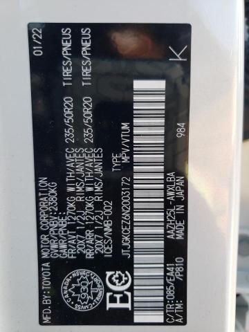 2022 LEXUS NX 350H JTJGKCEZ6N2003172