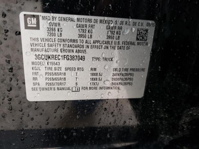 2015 CHEVROLET SILVERADO2 3GCUKREC1FG387049