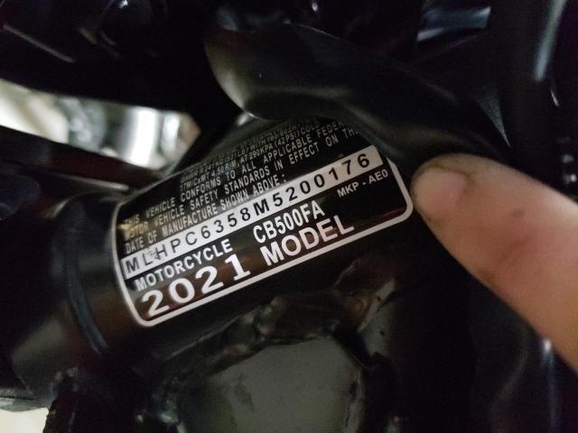 2021 HONDA CB500 FA MLHPC6358M5200176