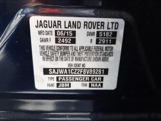 2015 JAGUAR XJ SAJWA1CZ2F8V89281