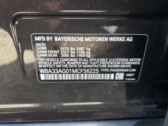 2021 BMW 530XE WBA33AG01MCF56225