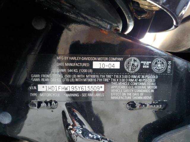 2005 HARLEY-DAVIDSON FLHPI 1HD1FHW195Y615509
