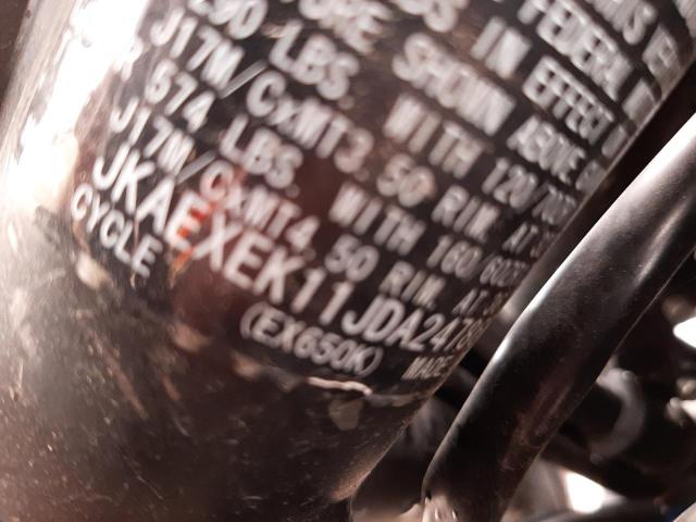 2018 KAWASAKI NINJA 650 JKAEXEK11JDA24786