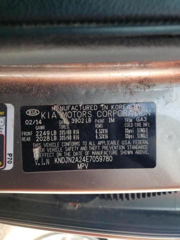 KNDJN2A24E7059780 KIA Soul