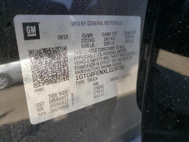 2020 GMC CANYON ALL 1GTG6FENXL1139765