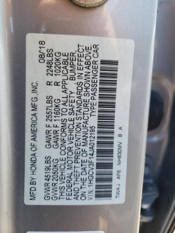 2018 HONDA 125 1HGCV3F14JA012195
