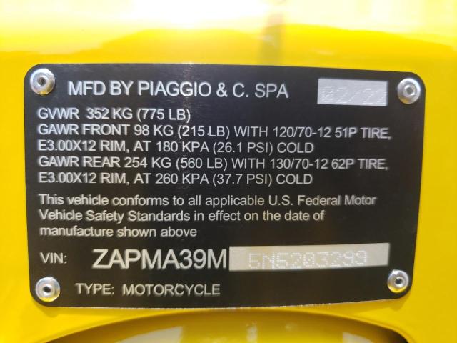 2022 VESPA GTS 300 ZAPMA39M5N5203299