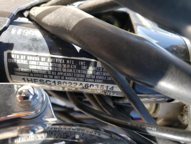 2002 HONDA VT1100 C 1HFSC18022A603514