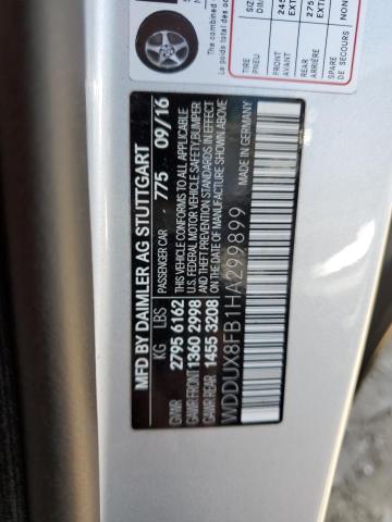 2017 MERCEDES-BENZ S MERCEDES WDDUX8FB1HA299899