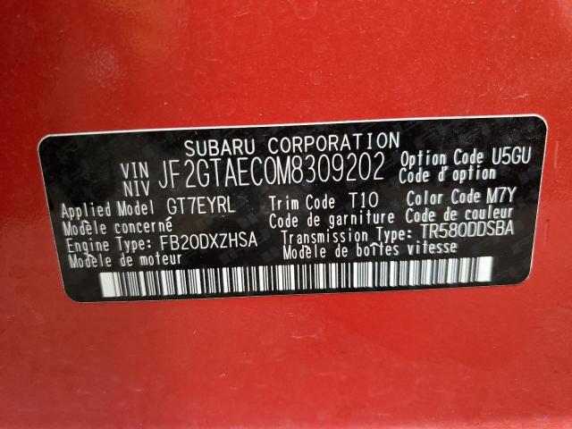 JF2GTAEC0M8309202 Subaru Crosstrek Premium