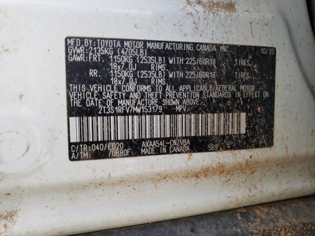 2021 TOYOTA RAV4 TRD O 2T3S1RFV7MW153179