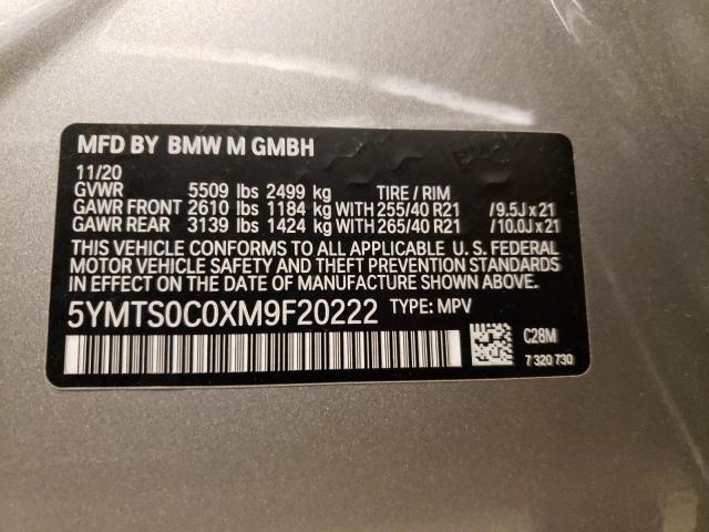 2021 BMW X3 M COMPE 5YMTS0C0XM9F20222