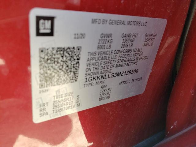 2021 GMC ACADIA AT4 1GKKNLLS3MZ139506