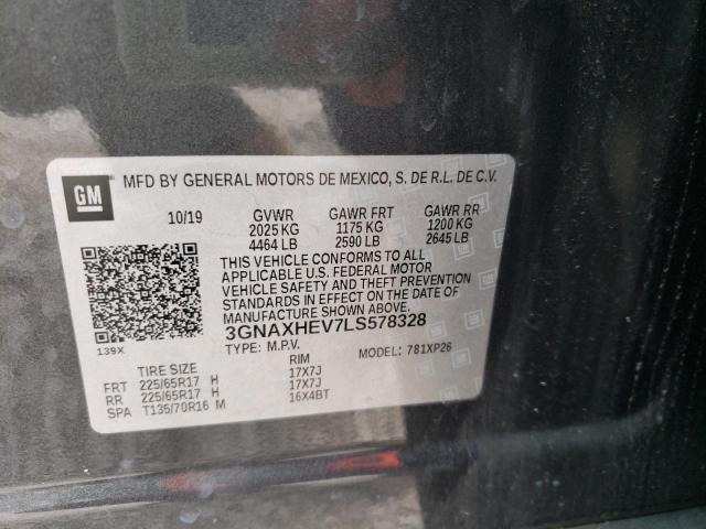 2020 CHEVROLET EQUINOX LS - 3GNAXHEV7LS578328