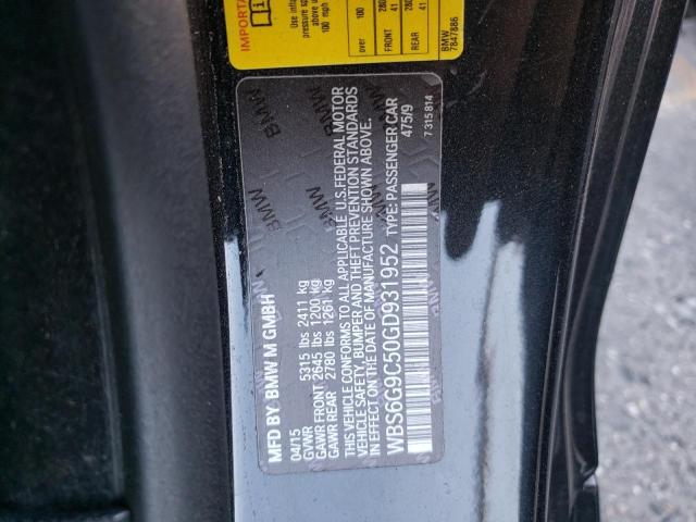 2016 BMW M6 WBS6G9C50GD931952