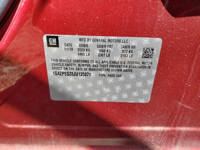 2018 BUICK LACROSSE E - 1G4ZP5SZ8JU125071