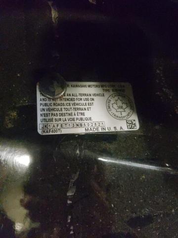 2022 KAWASAKI KAF400 T JK1AFET13NB502821