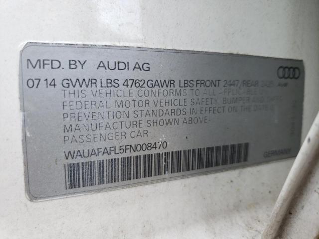 2015 AUDI A4 WAUAFAFL5FN008470