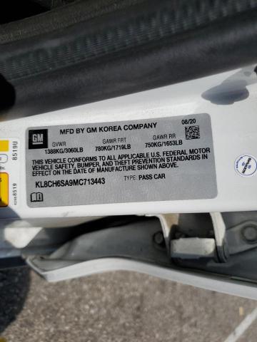 2021 CHEVROLET SPARK ACTI KL8CH6SA9MC713443