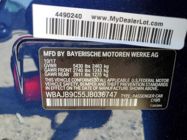 2018 BMW M550XI WBAJB9C55JB036747