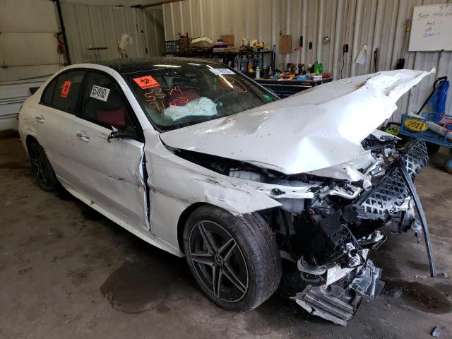 Salvage cars for sale from Copart Lyman, ME: 2022 Mercedes-Benz C 300 4matic