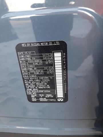 2022 INFINITI QX55 LUXE 3PCAJ5J39NF102266