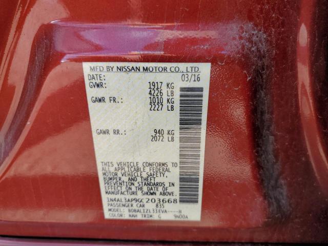 1N4AL3AP9GC203668 NISSAN ALTIMA 2016