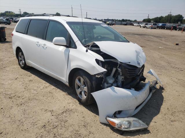 Salvage cars for sale at auction: 2012 Toyota Sienna LE