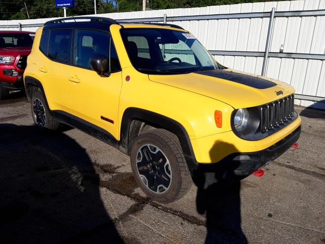 Salvage cars for sale from Copart West Mifflin, PA: 2016 Jeep Renegade T