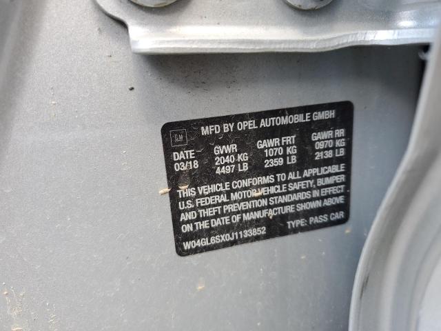 2018 BUICK REGAL PREF - W04GL6SX0J1133852