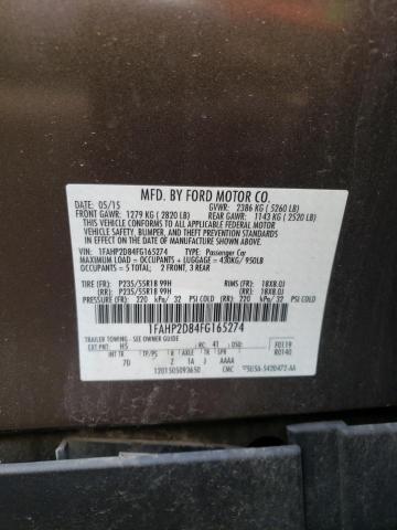 2015 FORD TAURUS SE - 1FAHP2D84FG165274