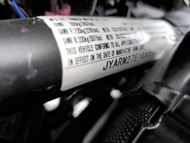 2019 YAMAHA MT07 JYARM27E1KA004835