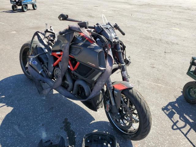 Salvage motorcycles for sale at Dunn, NC auction: 2015 Ducati Diavel