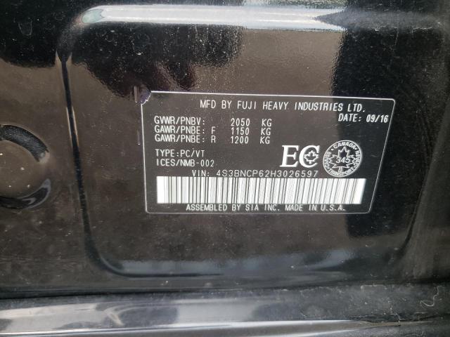 2017 SUBARU LEGACY SPO 4S3BNCP62H3026597