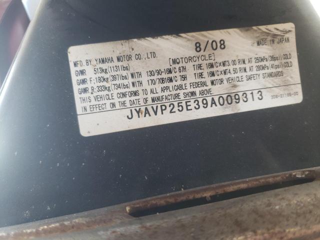 2009 YAMAHA XVS1300 CT JYAVP25E39A009313
