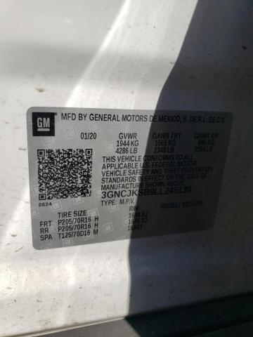 2020 CHEVROLET TRAX LS 3GNCJKSB9LL245138