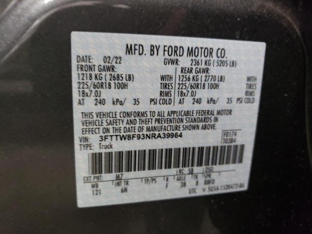 2022 FORD MAVERICK X 3FTTW8F93NRA39964