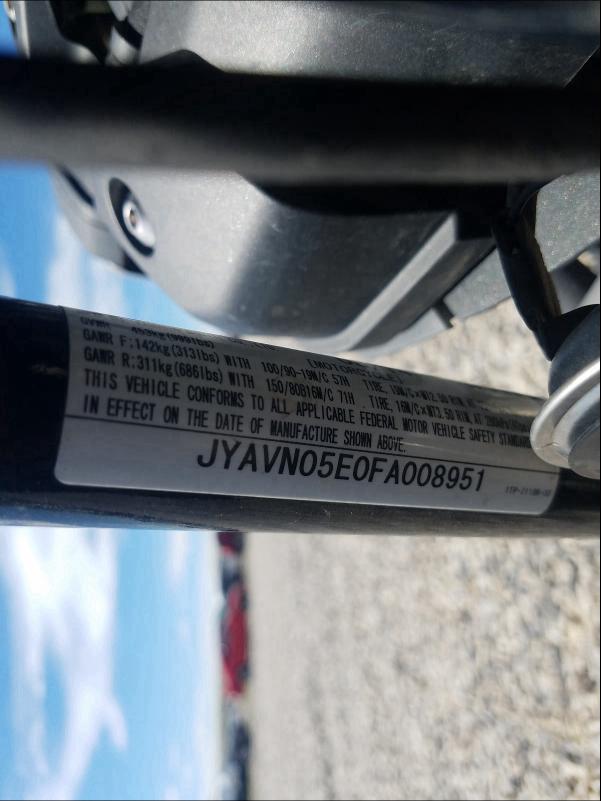 2015 YAMAHA XVS950 CU JYAVN05E0FA008951