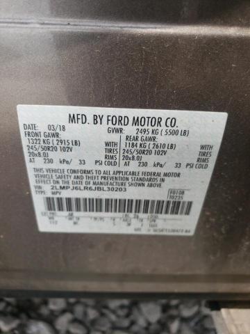 2LMPJ6LR6JBL30203 Lincoln MKX