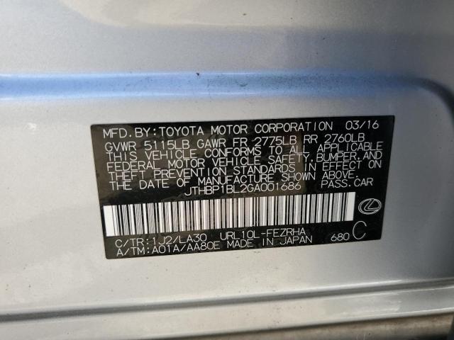 2016 LEXUS GS-F JTHBP1BL2GA001686